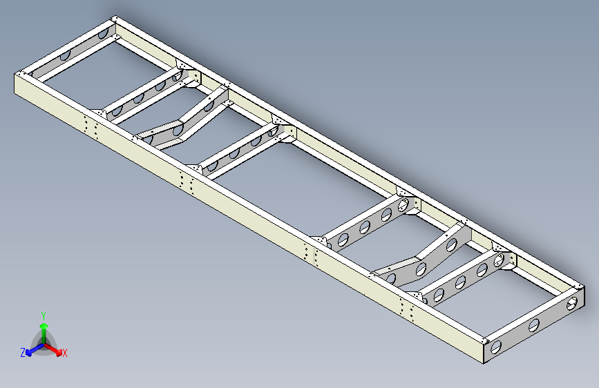 M2808-车架建模和ansys分析三维Proe5.0带参