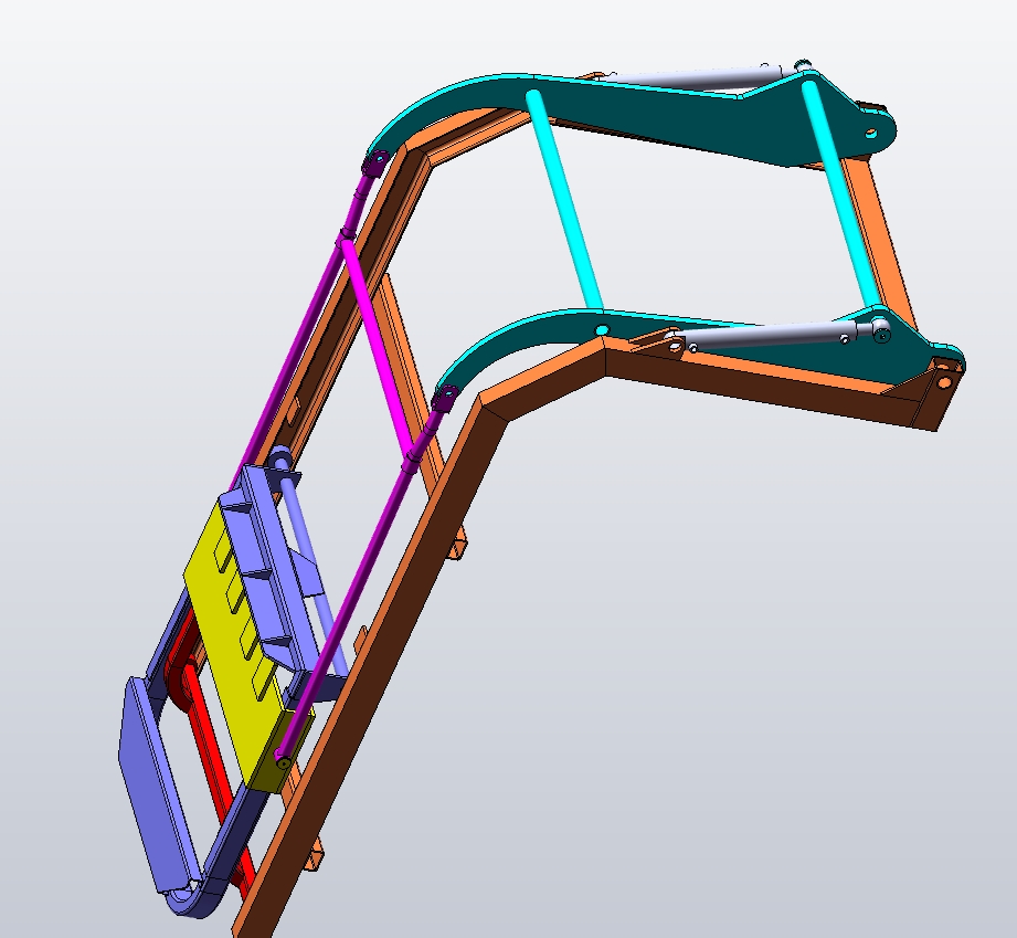 M3044-垃圾桶倾倒装置三维SW2017带参