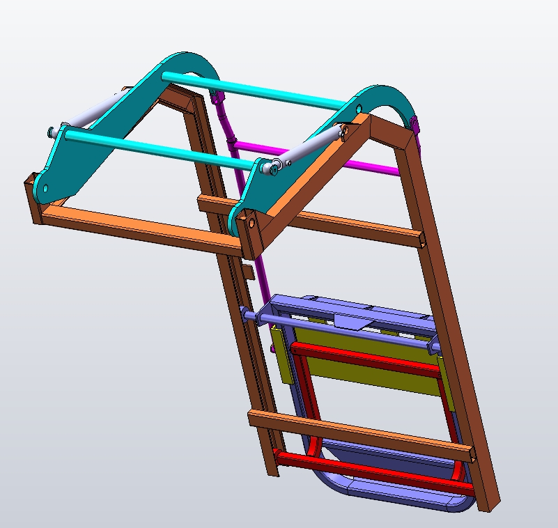 M3044-垃圾桶倾倒装置三维SW2017带参