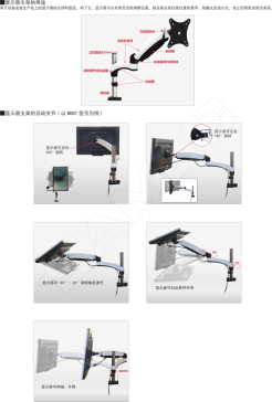 M3979-显示器支架-气弹簧型WGA 类似三维SW2015带参