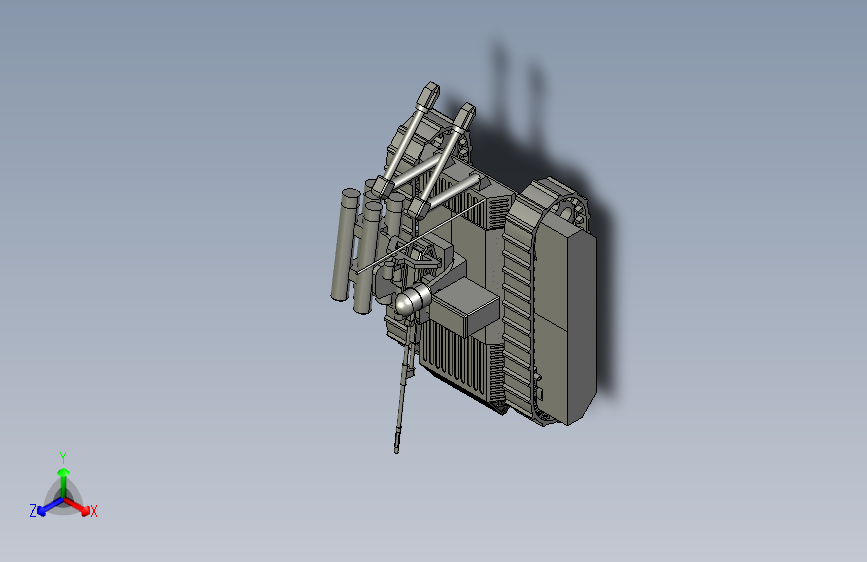 M4124-军用无人车三维CatiaV5R21带参
