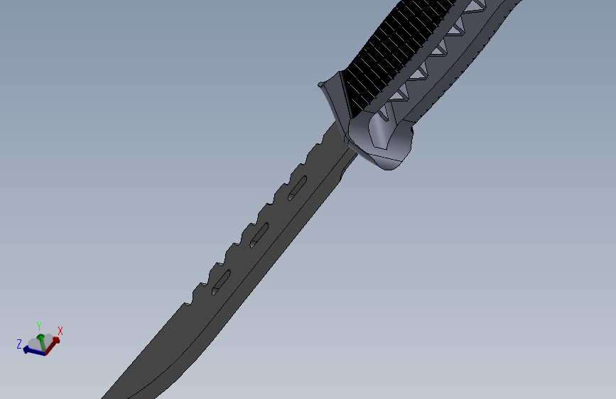 Extreme匕首3D模型图纸 Solidworks设计