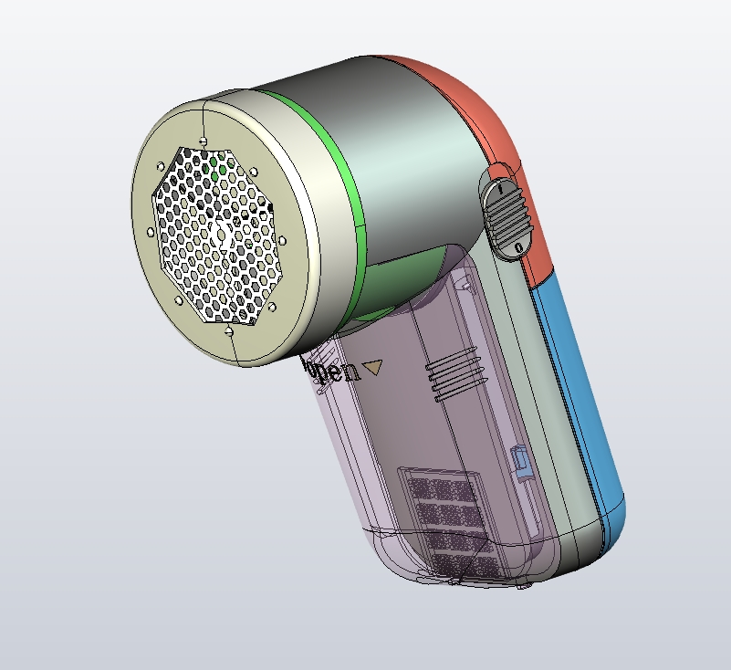 M4533-毛球修剪器三维图三维ProE5.0带参