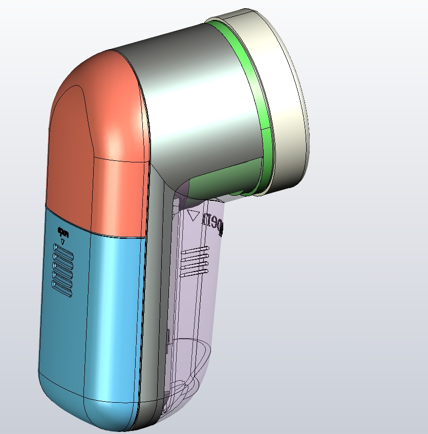 M4533-毛球修剪器三维图三维ProE5.0带参