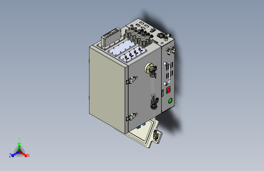 M4681-屏蔽箱测试治具模型三维SW2016带参