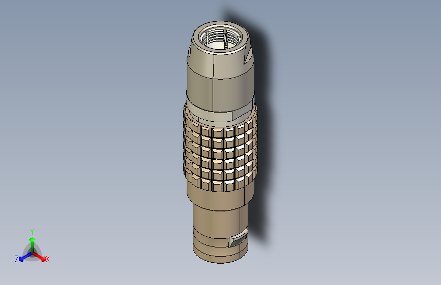 M5459-LEMO连接器FGG.1B完全细节图纸三维Step