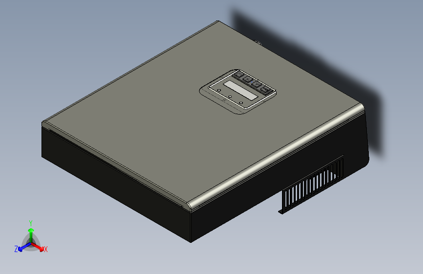 M5487-5KW光伏逆变器图纸三维Creo2.0带参