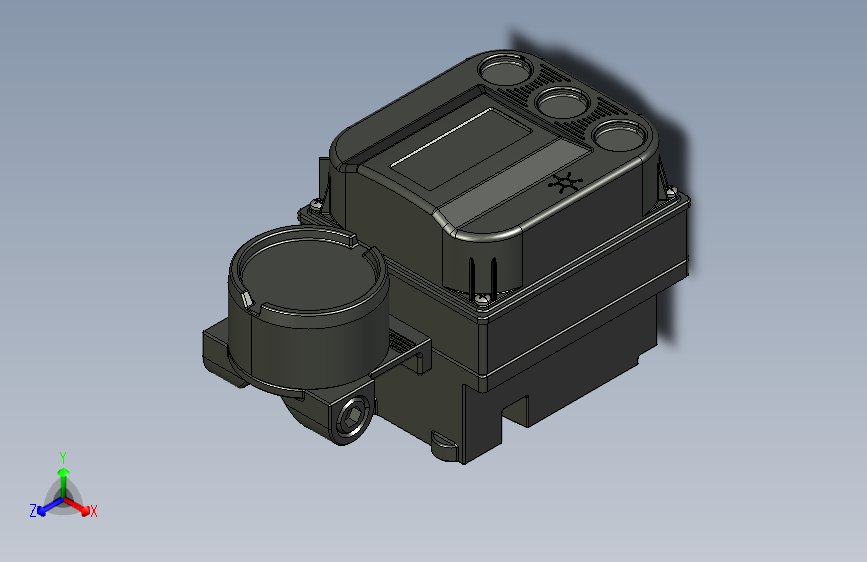 M5564-阀门定位器，定位器，positioner 三维Creo5.0无参