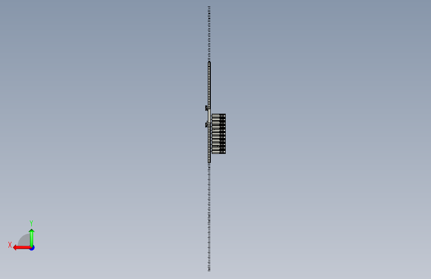 M6247-采煤液压支架三维ProE5.0无参 背面视图