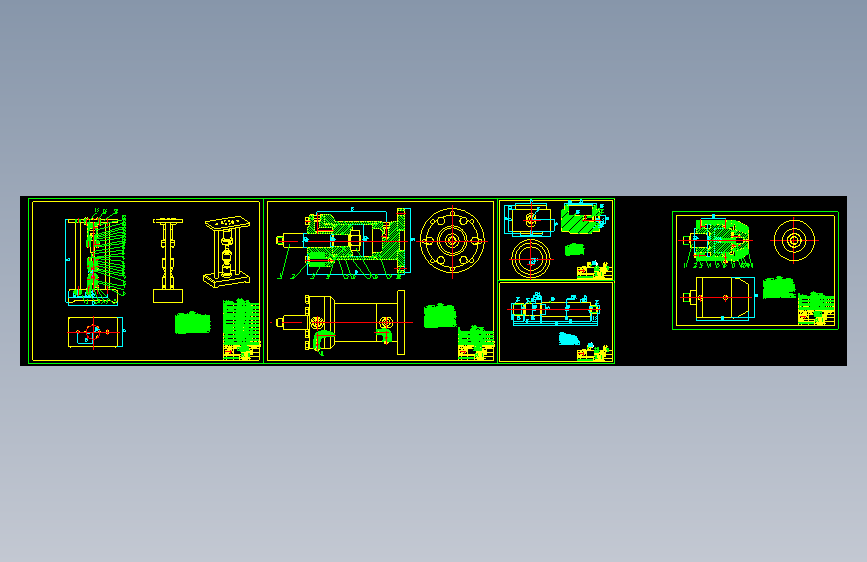 M0073-10T液压拉伸试验机CAD+说明