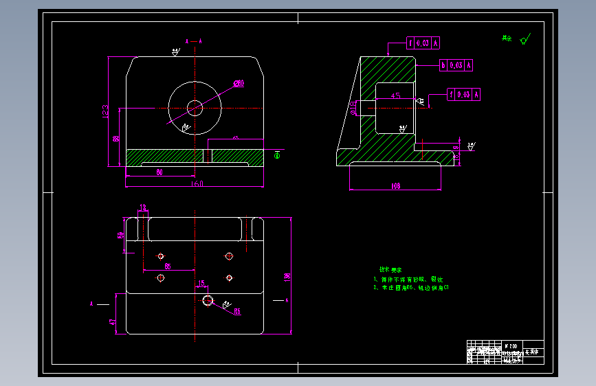 M0134-CA6140车床法兰盘加工工艺及夹具设计CAD+说明