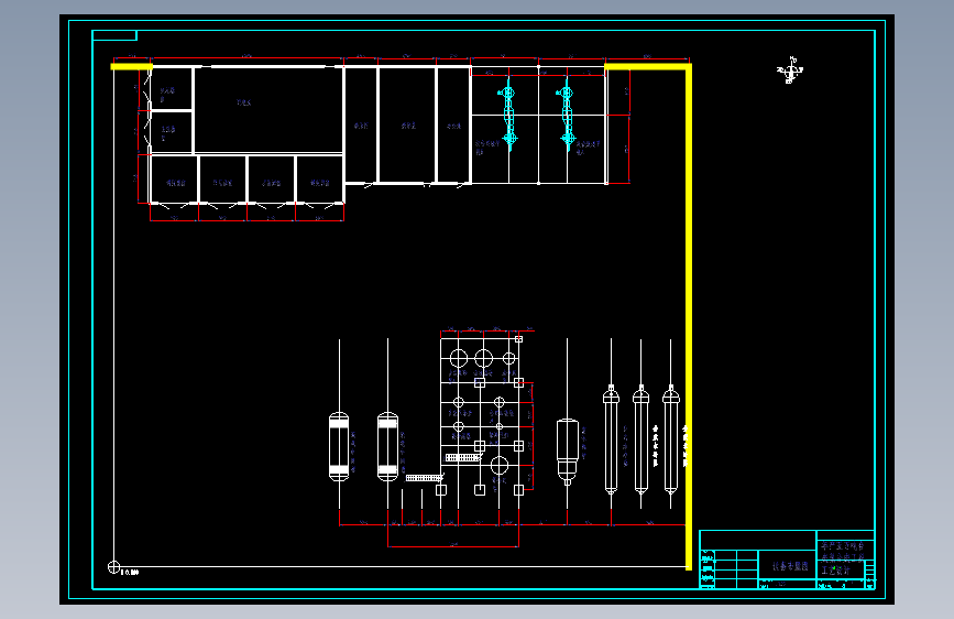 M0619-年产5万吨合成氨合成工段工艺设计（方案八）CAD+说明