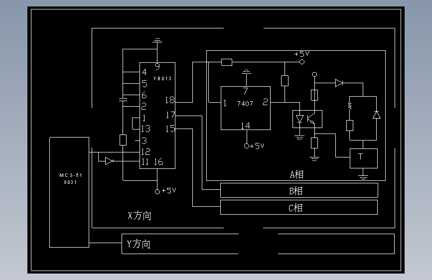 M0765-数控技术课程设计(xy数控工作台设计)CAD+说明 主视图