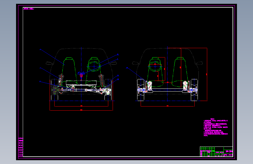 M1143-HG7164乘用车总体设计CAD+说明