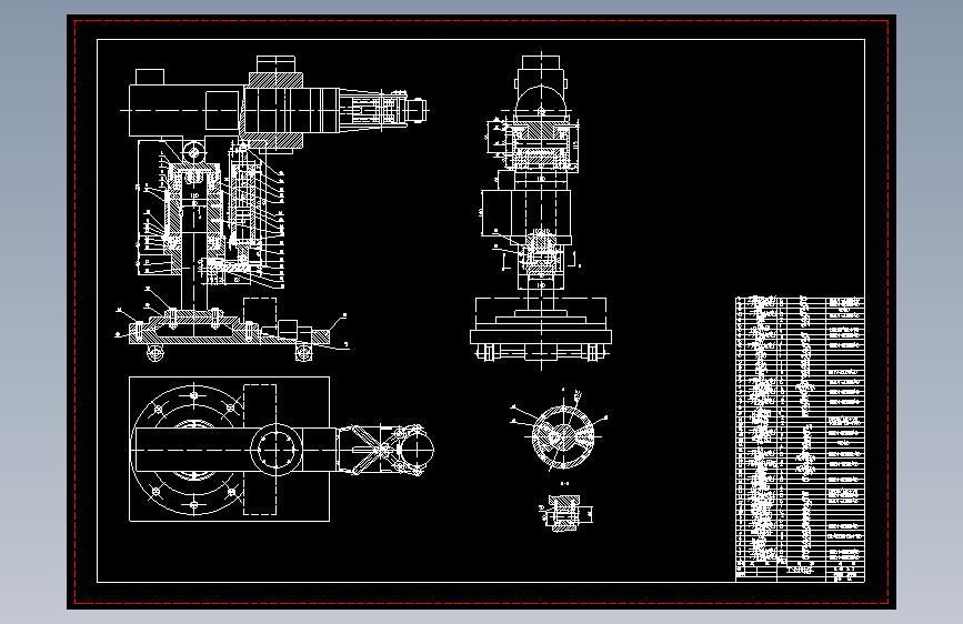 M3887-液压上下料机械手设计+CAD+说明