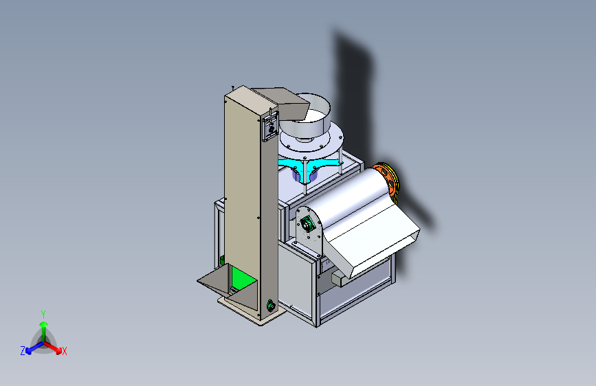 M1572-磨盘式花生破壳机三维SW2015带参+CAD+说明