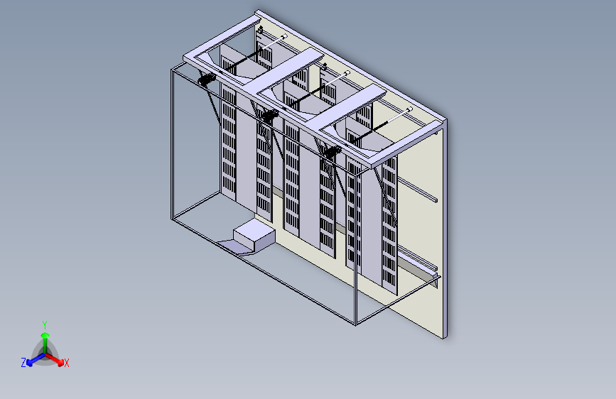 M1702-升降横移式立体车库二维及三维模型三维Stp+CAD+说明