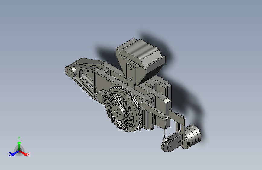 M4354-压缩机轮盘正反曲面立式铣床靠模夹具设计三维stp+CAD+说明+仿