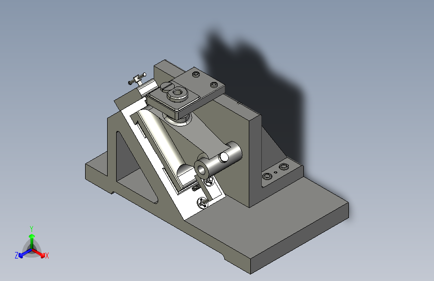 M4492-尾座体工艺和钻14斜孔夹具三维SW2016无参+CAD+说明