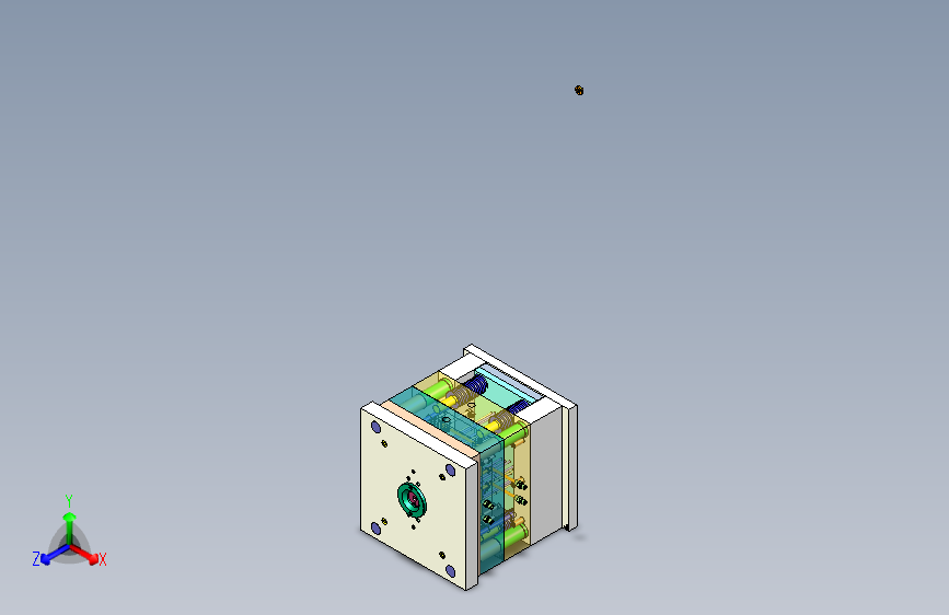 M6104-玩具相机前壳注塑模具设计含三维UG8.5无参+CAD+说明书