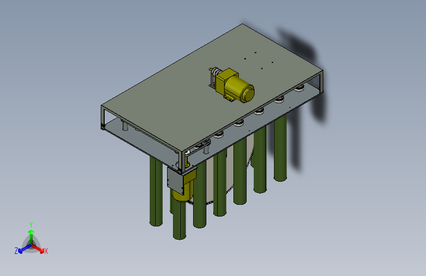 W3378-小型全自动杀鱼机Creo4