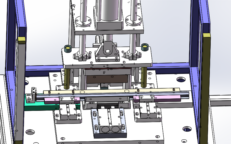 W3497-异形缺口冲切机sw18可编辑