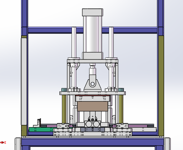 W3497-异形缺口冲切机sw18可编辑