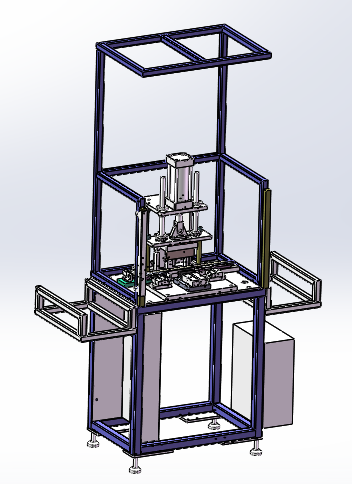 W3497-异形缺口冲切机sw18可编辑