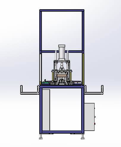 W3497-异形缺口冲切机sw18可编辑