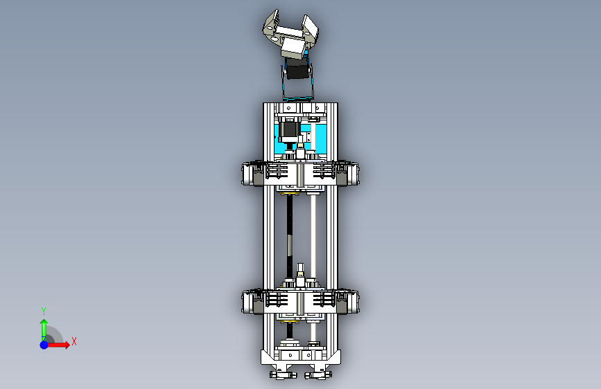 W3654-攀爬机器人sw2016含cad可编辑