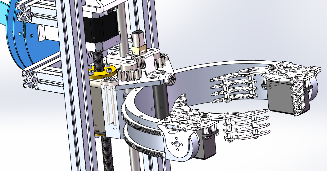 W3654-攀爬机器人sw2016含cad可编辑
