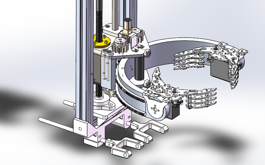 W3654-攀爬机器人sw2016含cad可编辑
