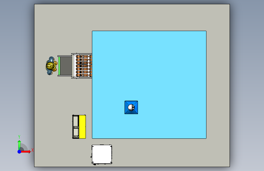 门锁盖板机器人去打磨项目