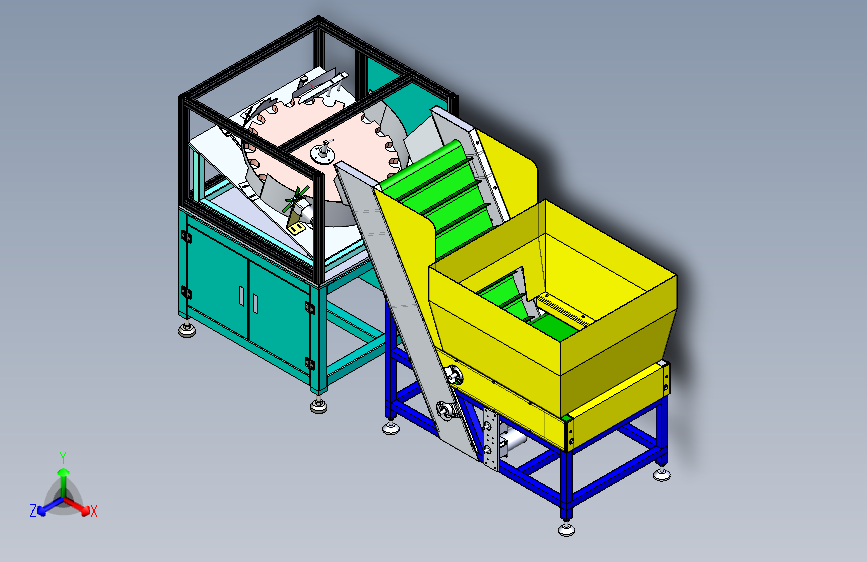 M0203-sw自动理瓶机三维SW2018带参+CAD