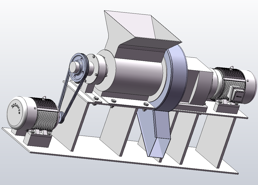 M1480-秸秆压块机sw 三维SW2017带参