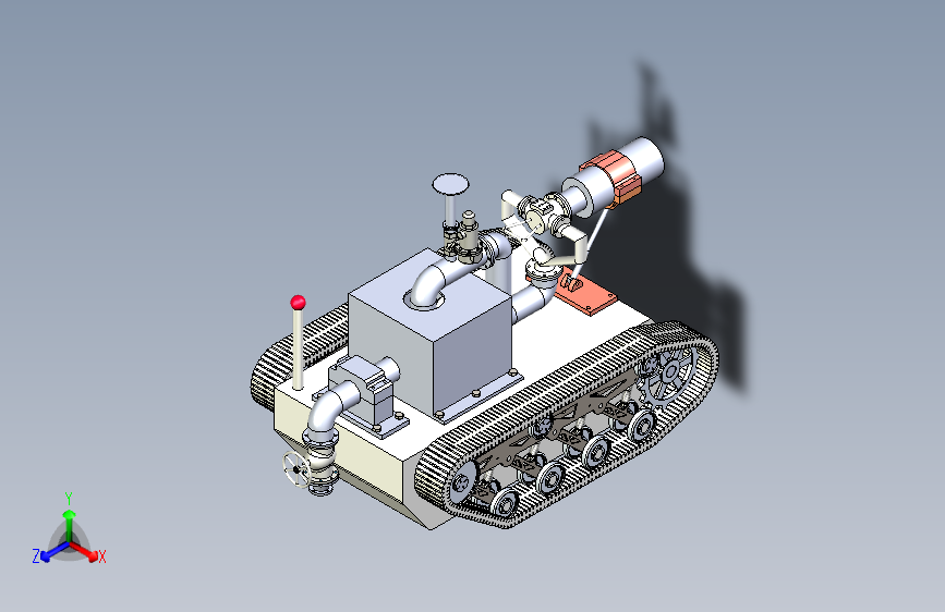 M4711-灭火机器人设计图三维SW2018带参