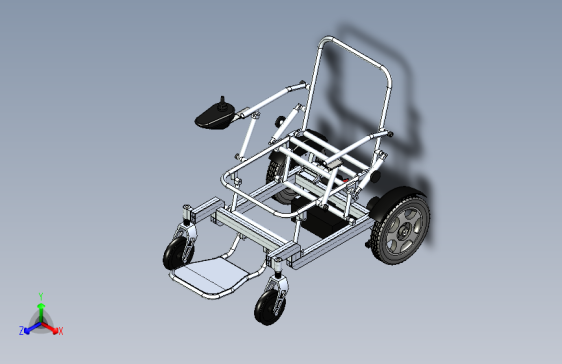 M5604-可折叠电动轮椅三维SW2015带参