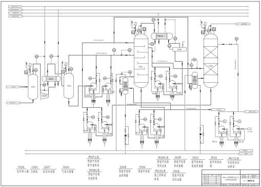 M0117-2000kta甲醇制烯烃分离工段工艺设计CAD+说明