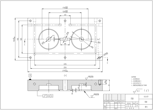 M0802-塑料端盖注塑模具图CAD+说明