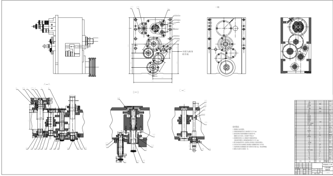 M1196-Y315滚齿机主传动设计CAD+说明
