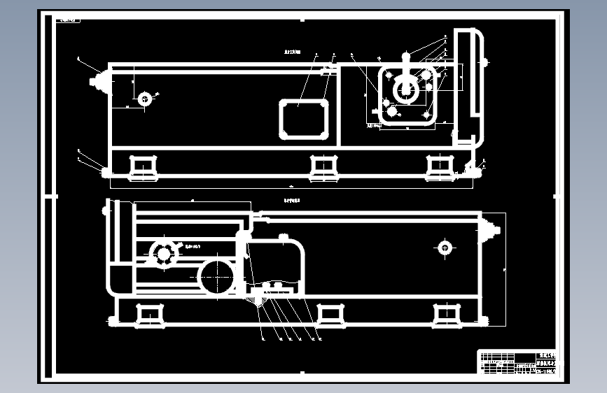 M1414-滚齿机床身部件结构设 CAD+说明