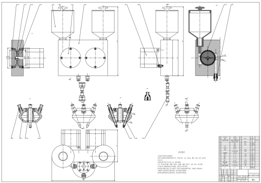 M1458-激光熔覆送粉器设计CAD+说明
