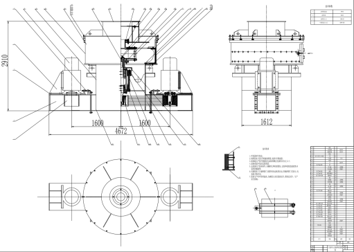 M1526-立轴冲击式破碎机设计CAD+说明