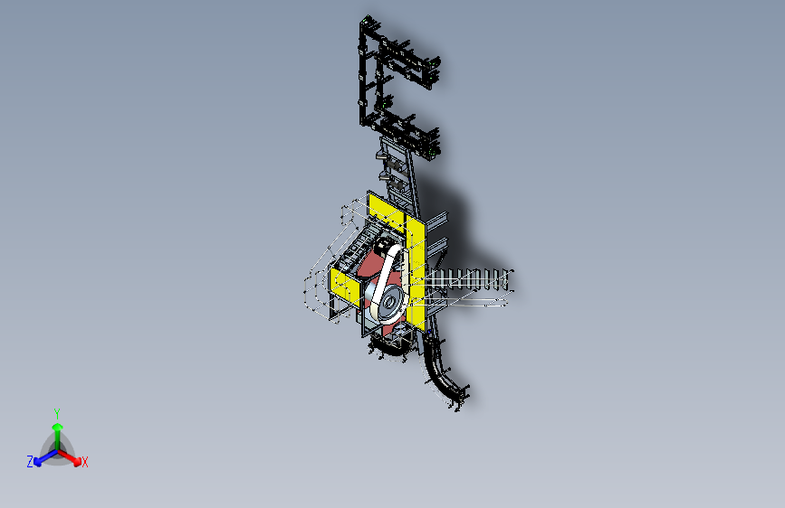 W4268-砂石筛选上料传料自动生产线设计sw17可编辑