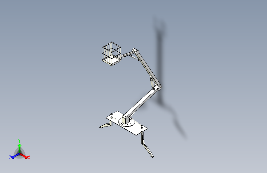 M6673-高空作业车工程样机设计三维SW2016无参+说明书