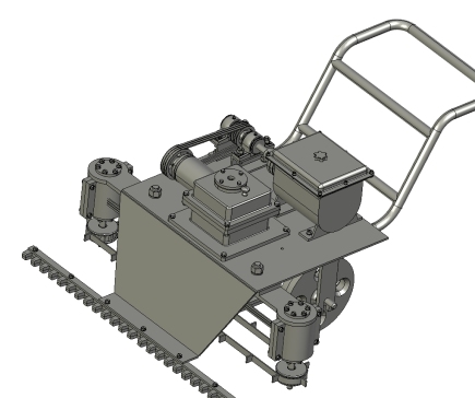 M6766-自走式草坪机三维Stp+CAD+说明书