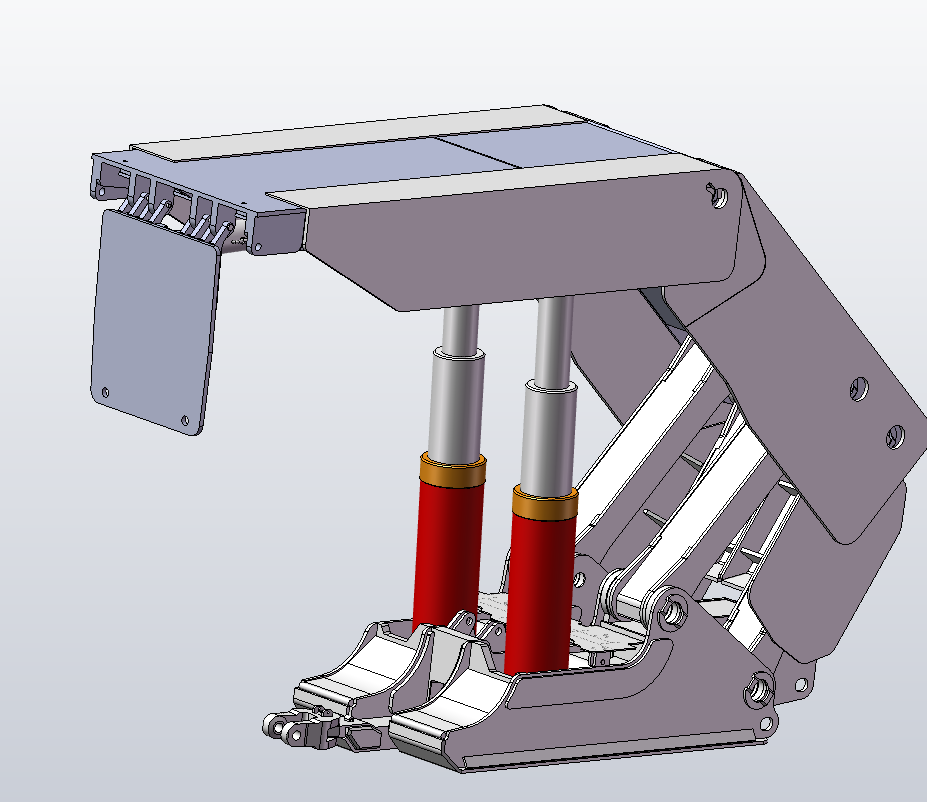 M0065-6号矿液压支架结构设计三维SW2011带参+CAD+说明