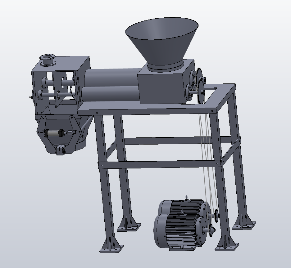 M0699-强制给料定量包装机三维SW2020带参+CAD+说明