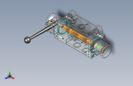 M1688-三位四通手动换向阀三维SW2016带参+CAD+说明
