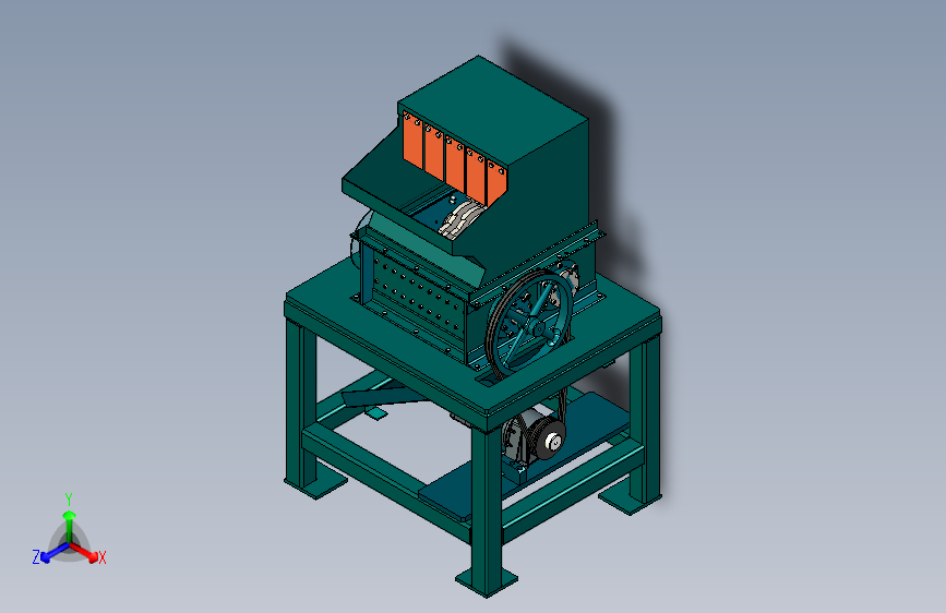 M1767-塑料破碎机三维SW2018带参+CAD+说明